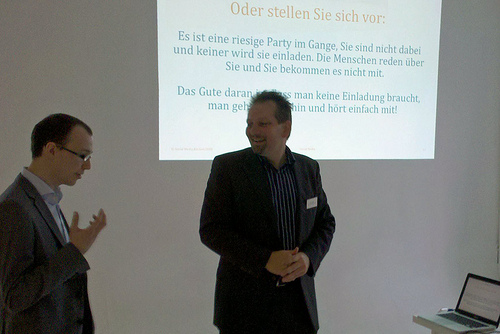 Lorenz Rings (l) und Lars Maier (r) eröffnen 